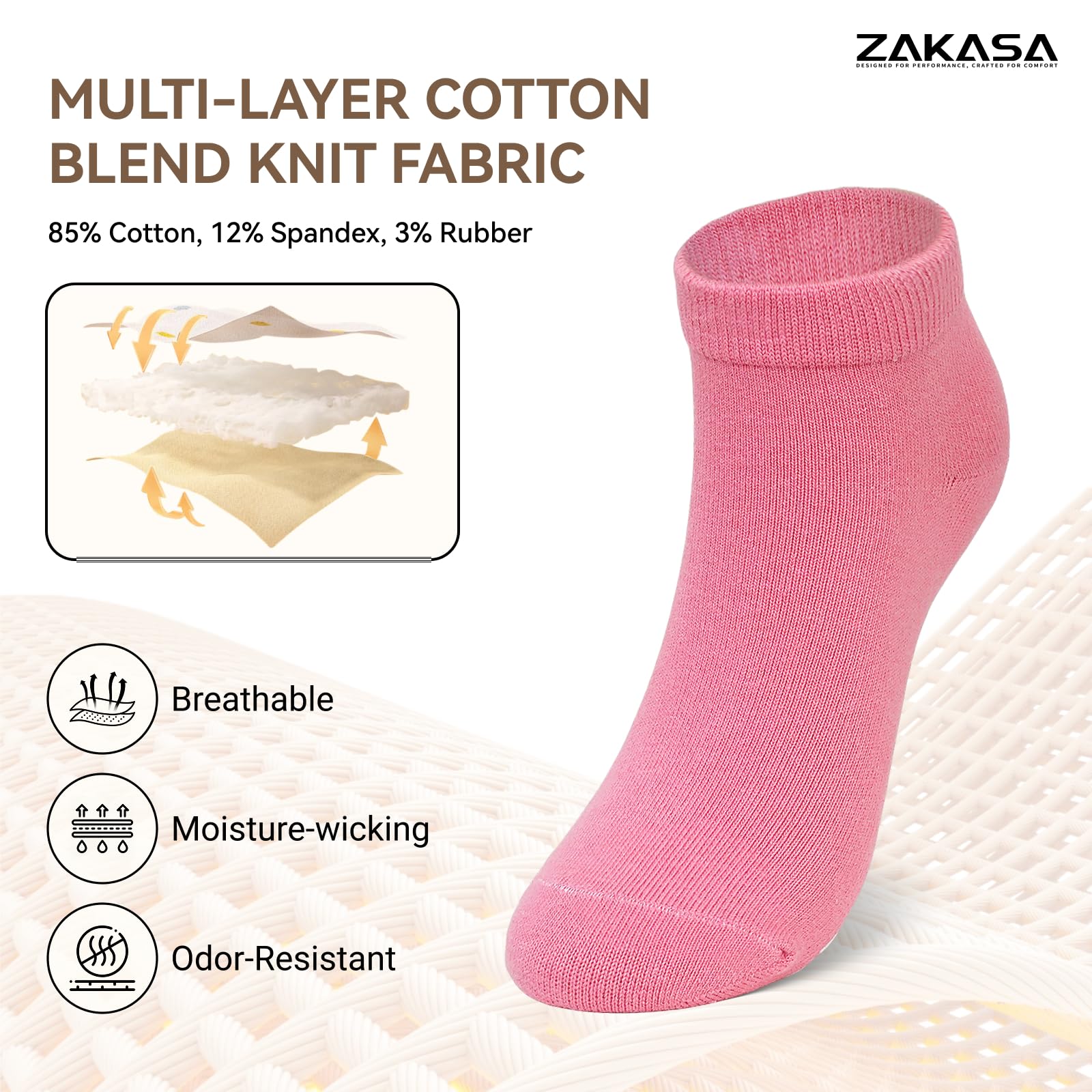 ZAKASA Calcetines antideslizantes para hombre: calcetines antideslizantes para ancianos, hospitales, yoga, pilates