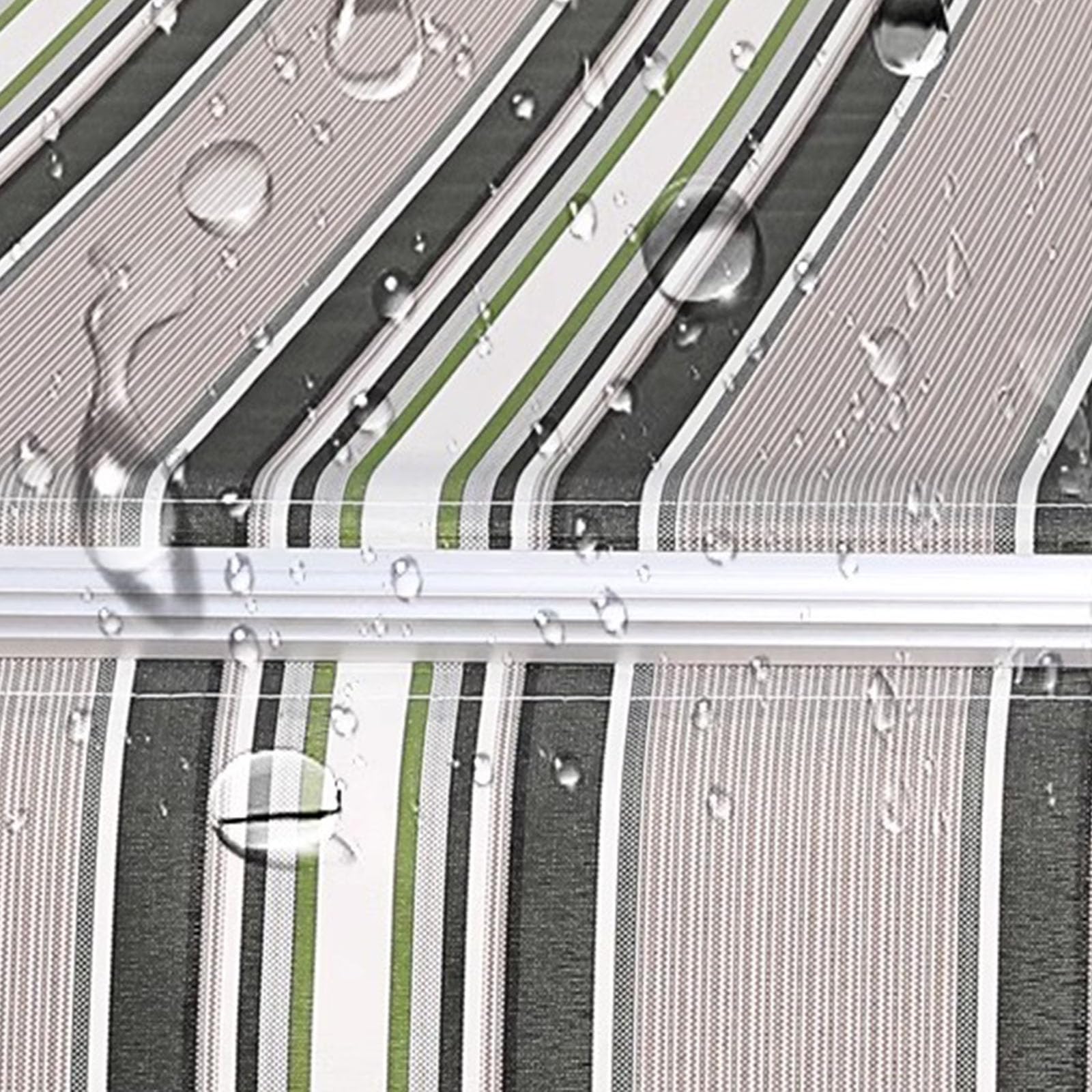 Tessuto Di Ricambio Per Tenda Da Sole Retrattile (Solo Tessuto) Telo Parasole Resistente All'Acqua Per Esterni, In Tessuto, Per Porte E Finestre, 100% Poliestere 280 G.(Multi Stripe 13X9.8Ft)