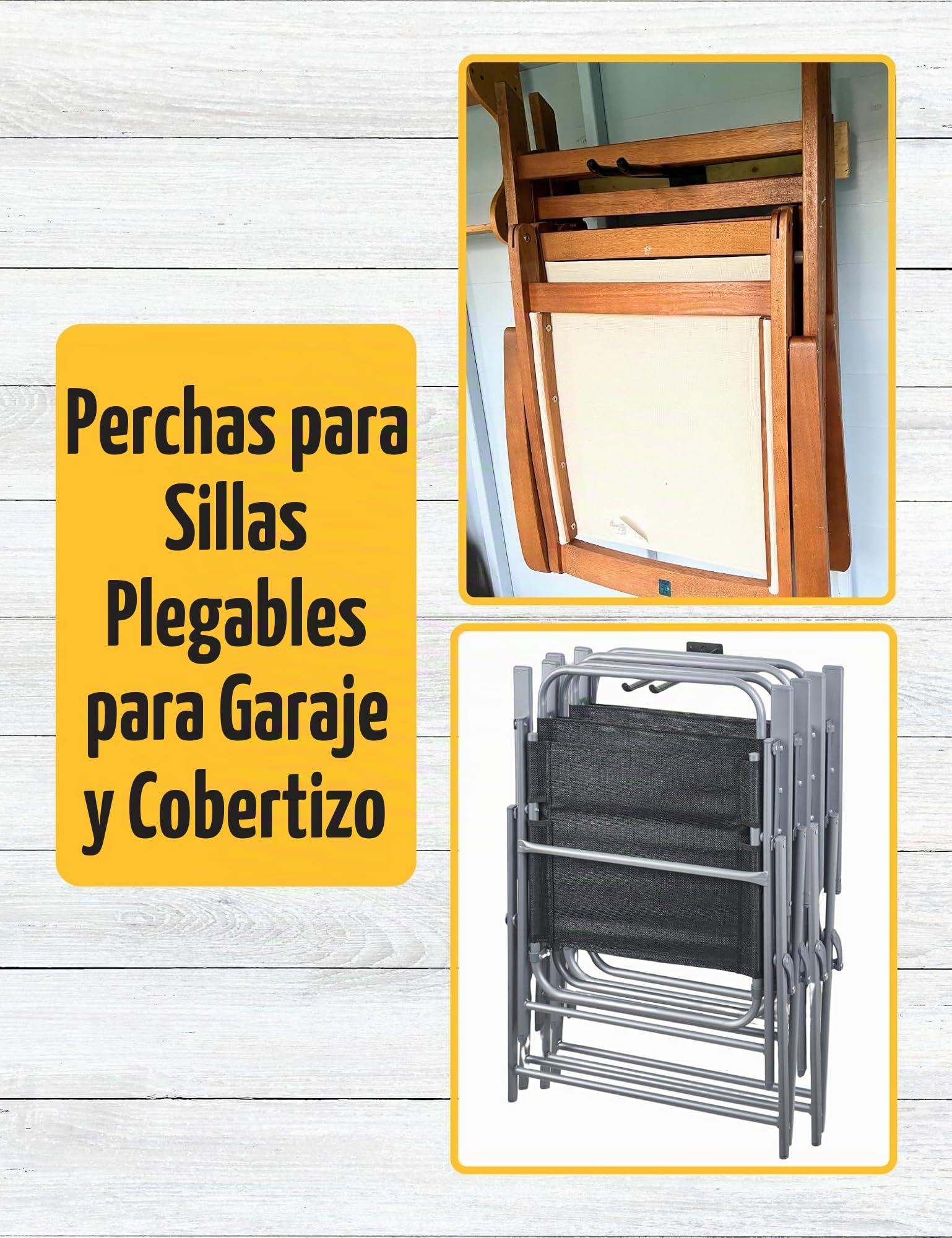 Ganchos Pared Largos para Garaje - ganchos para colgar herramientas, Soporte Pared Bicicleta y organizador herramientas jardin