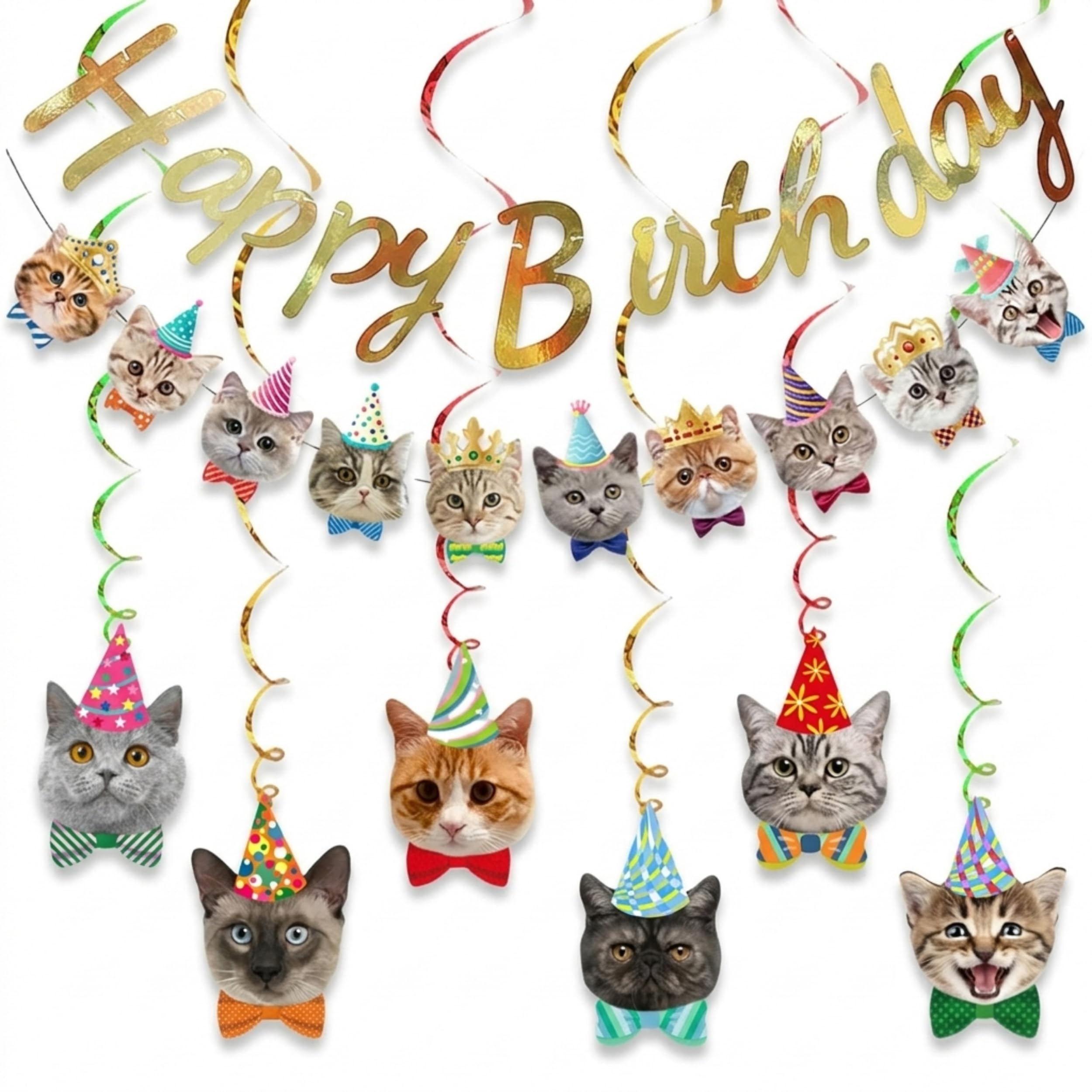 Katzendeko Geburtstag Kinder, 1 Set, Gabbys Dollhouse Geburt