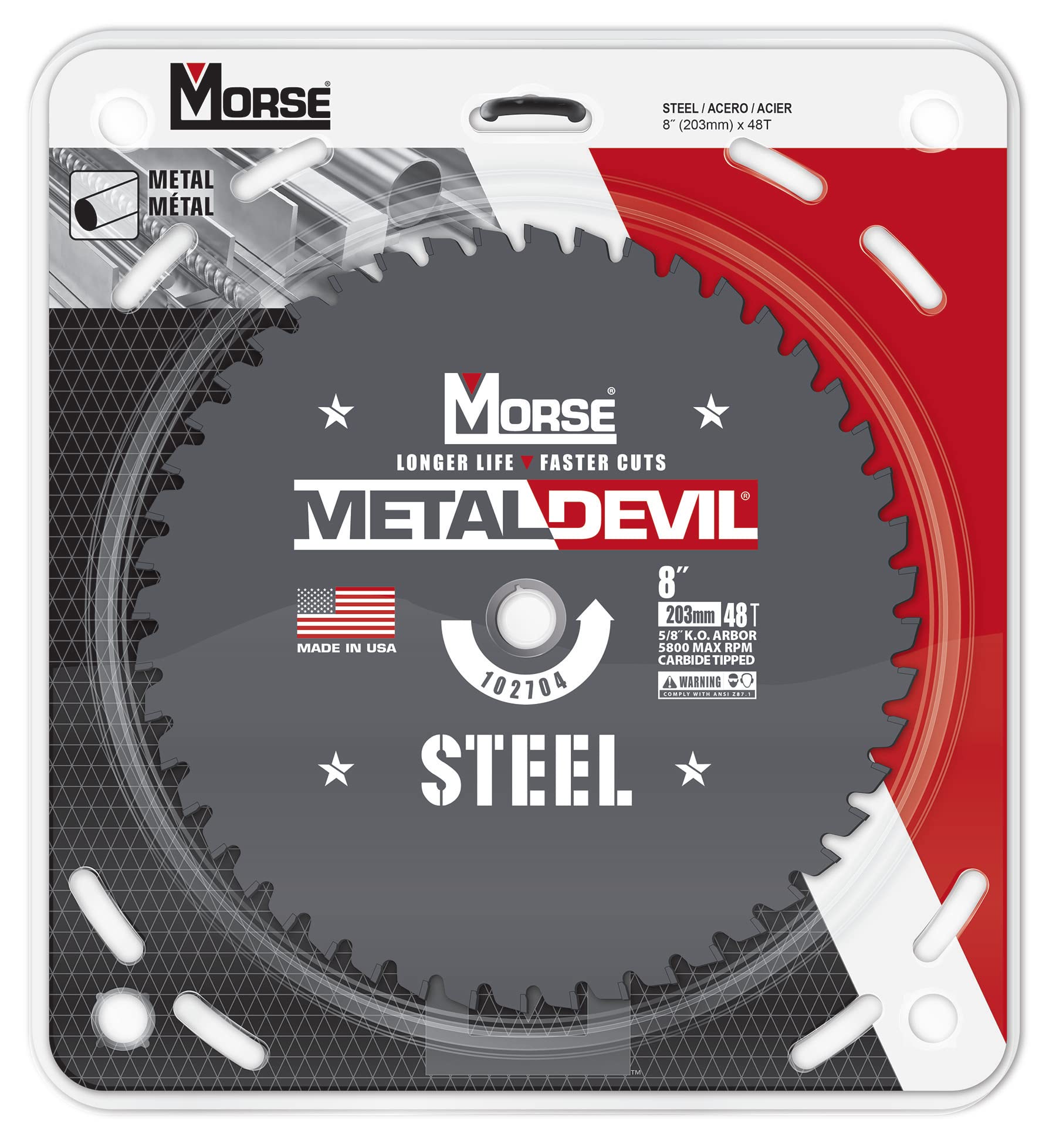 Amazon.com: Morse Metal Devil CSM848FSC, Circular Saw Blade