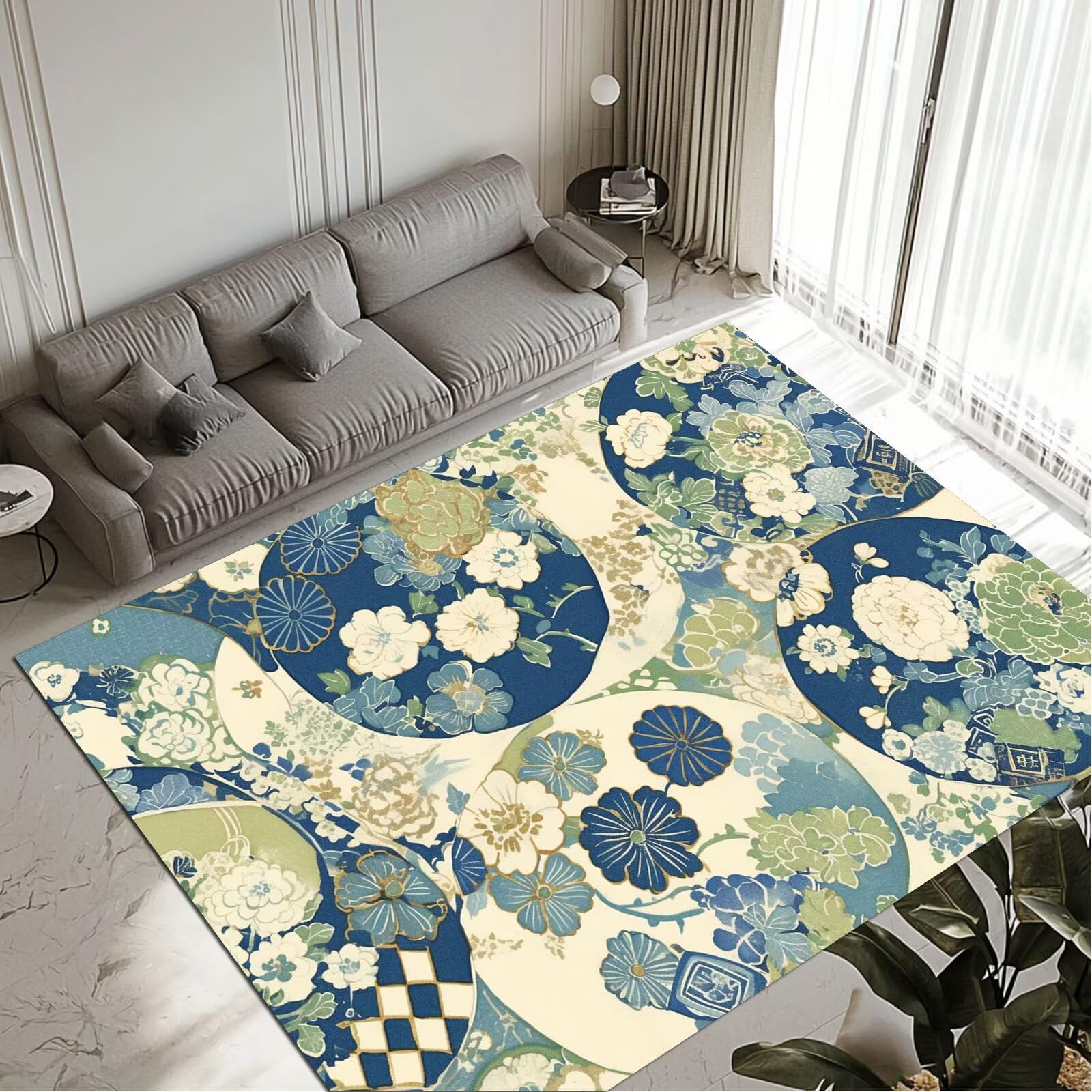 Grand tapis salon et chambre adulte 80x150cm lavable et antidérapant