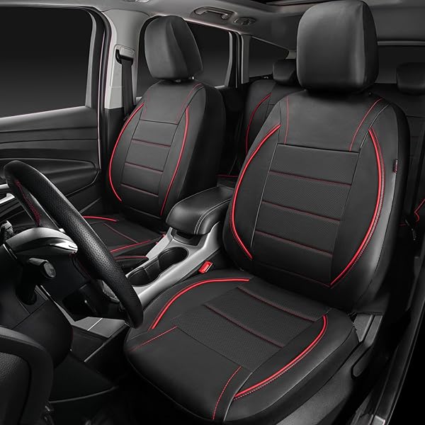 CAR PASS Universal PU Leather Seat Cover 3
