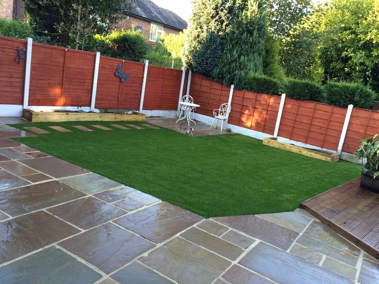 4m x 6m Florida 40mm Pile Height Artificial Grass 19 ft 8 Inch x 12