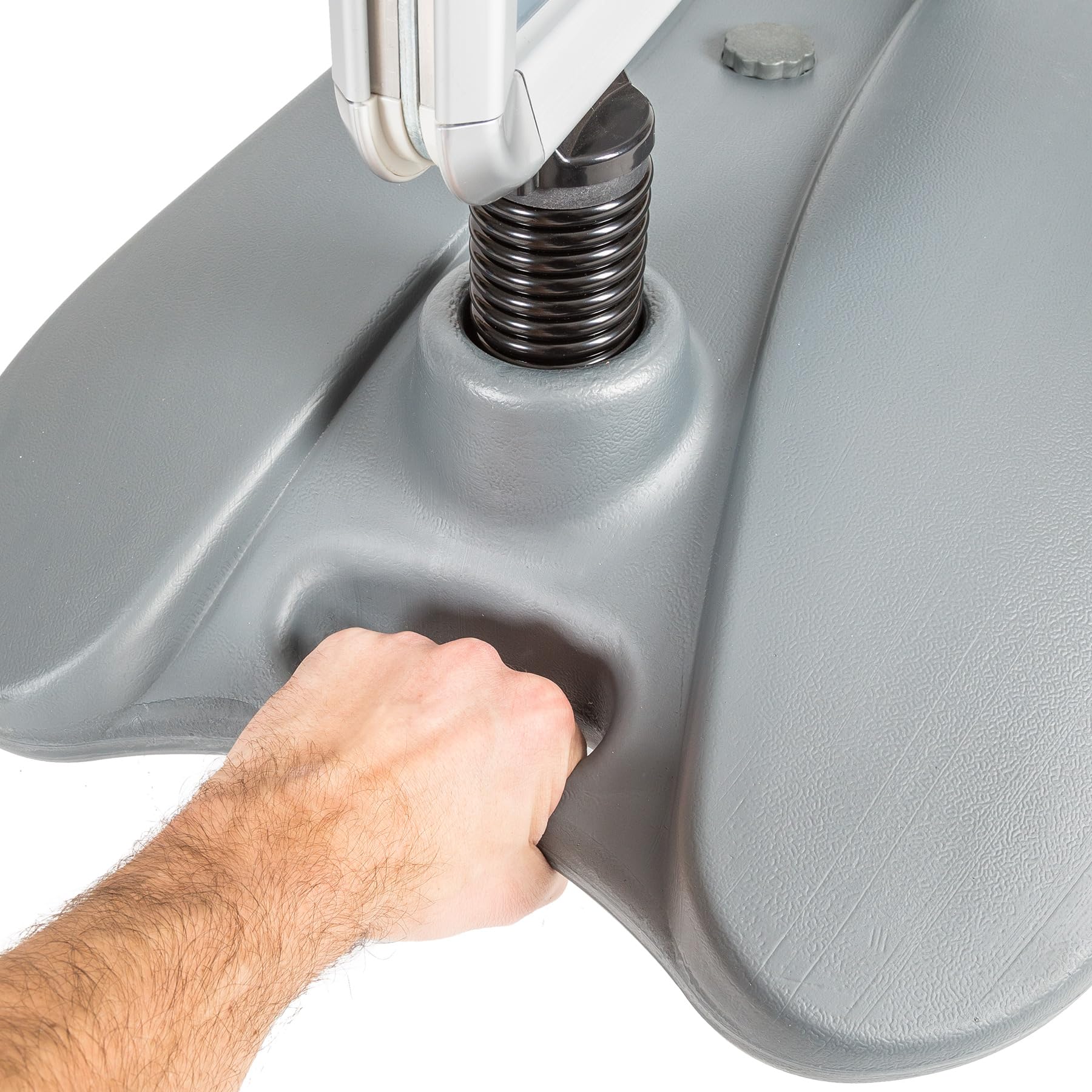 tectake® A1 Kundenstopper Outdoor, DIN A1 Plakatständer, wetterfester Aufsteller Ständer, 20L, Werbeaufsteller rollbar, Wegweiser, Werbetafel für aussen, beidseitige Tafel für Plakate, inkl. 2 Folien