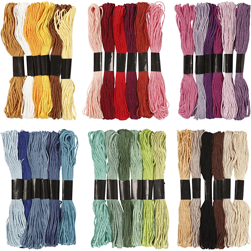 Embroidery Floss, thickness 1 mm, 252 bundles