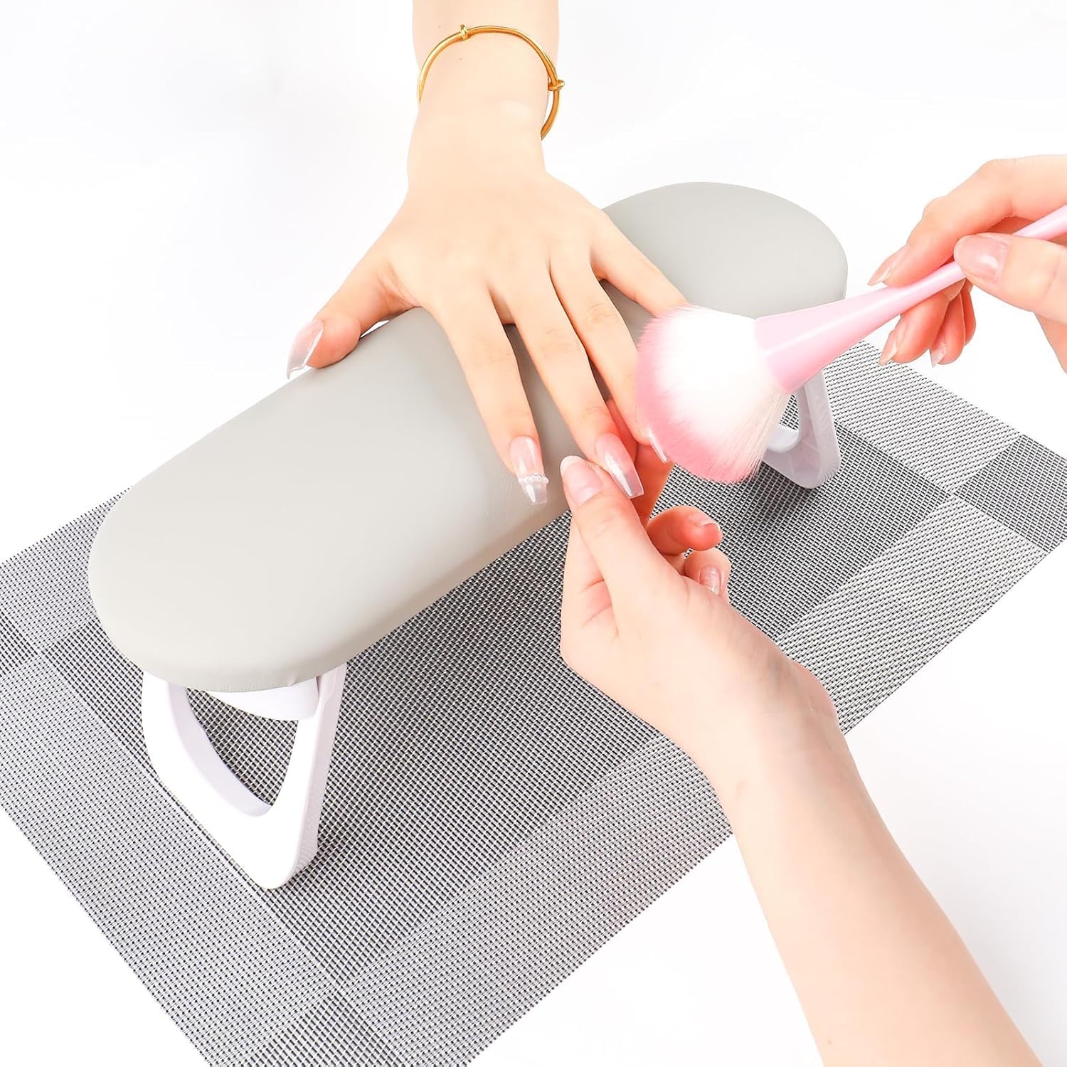 DRIVIJI Nail Arm Rest Cushion,Professional Adjustable Nail Hand Rest Stand for Acrylic Nails Hand Holder,Hand Pillow Stand with PU Leather Soft High-Density Sponge,Manicure Nail Tool-image-31