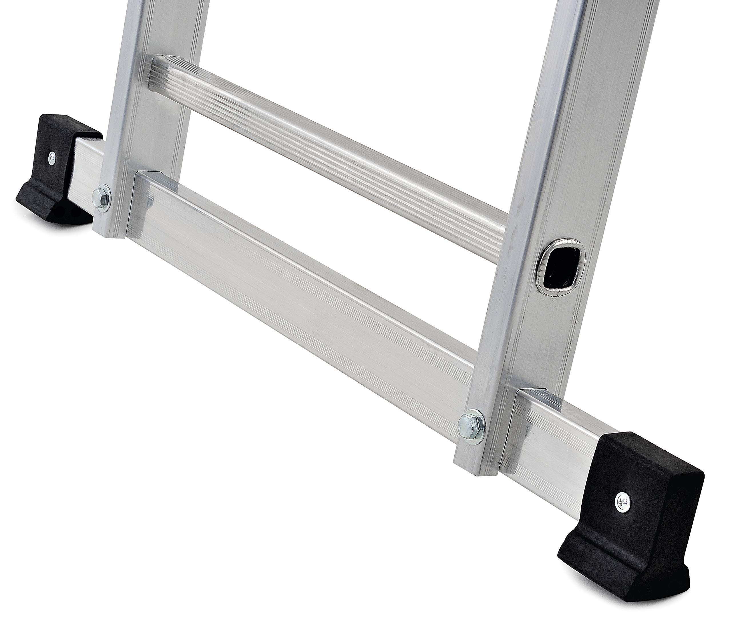 Maßstab A Drei Elemente aus Aluminium, verwendbar mit ausziehbare oder A Stativ. Fuß Stabilisierungsstange, Gelenk-Ausziehbare, Gelenk-Position A Geldbörse, Haken-Höheneinstellung, Sabotageschutz (Seil), Gerät ANTISFILO.