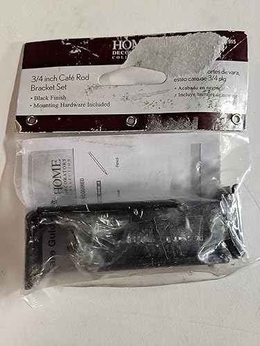 Soporte decorativo negro para café de 3/4 pulgadas