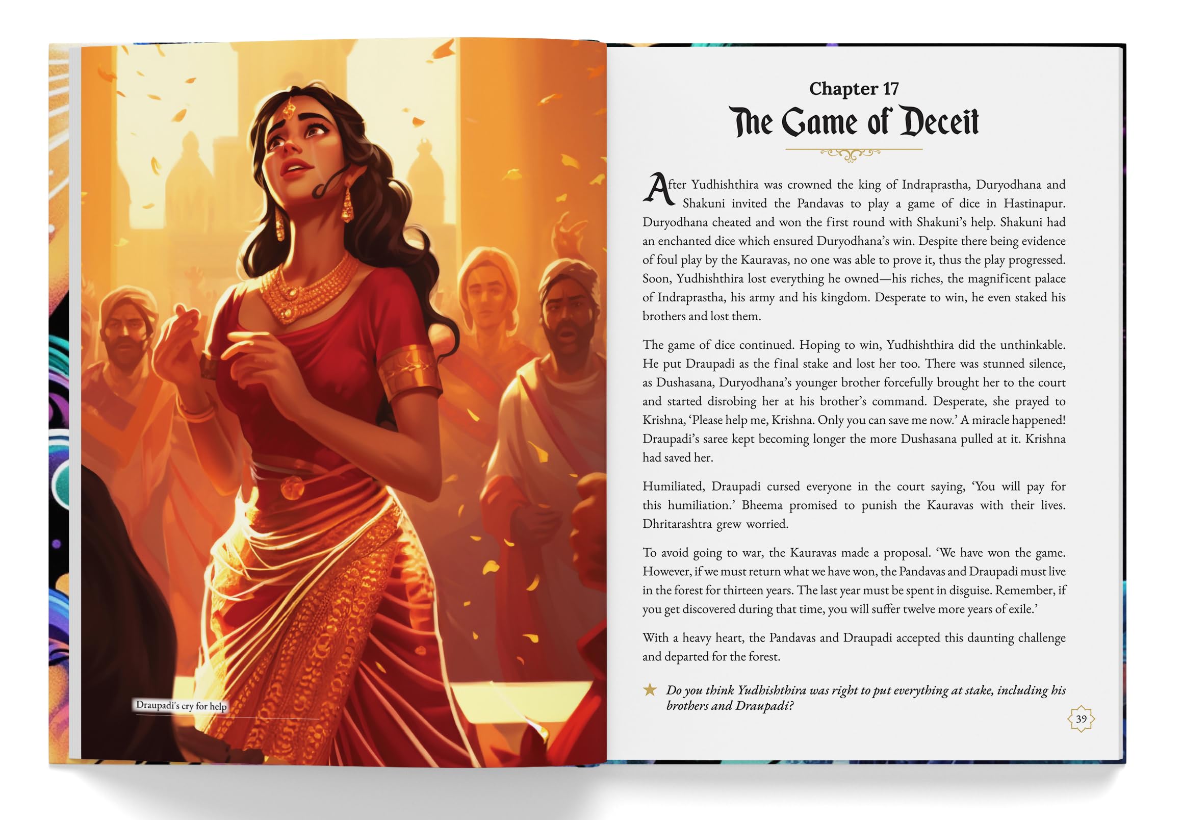 Mahabharata: Stories of Valor and Virtue: Illustrated Indian Mythology Tales for Children - Image 5