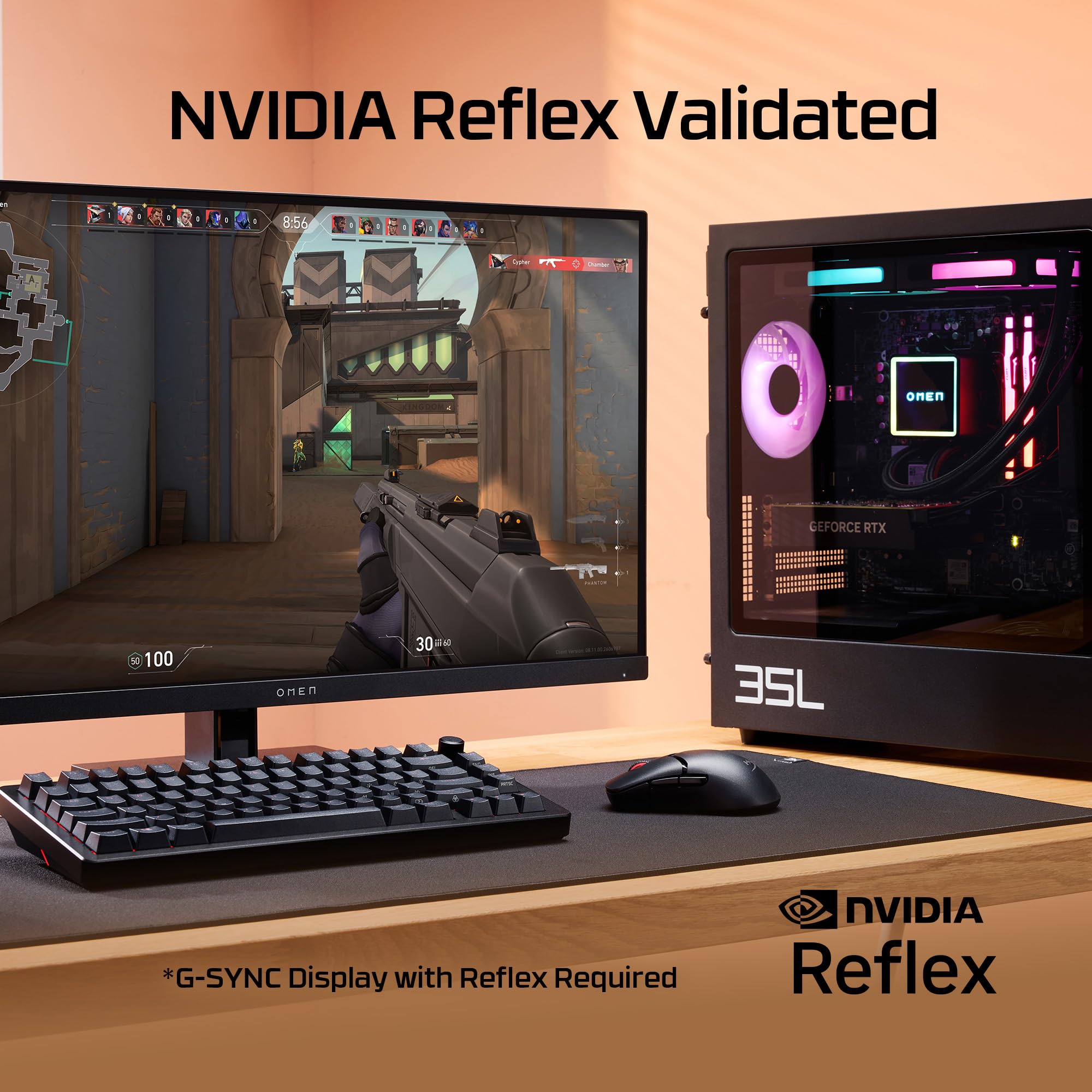 HyperX Pulsefire Saga Pro Modułowa mysz do gier RGB, waga 72g, bateria 90h, 4K, czujnik 26K, OMEN Instant Pair, 6 przycisków, kolor czarny