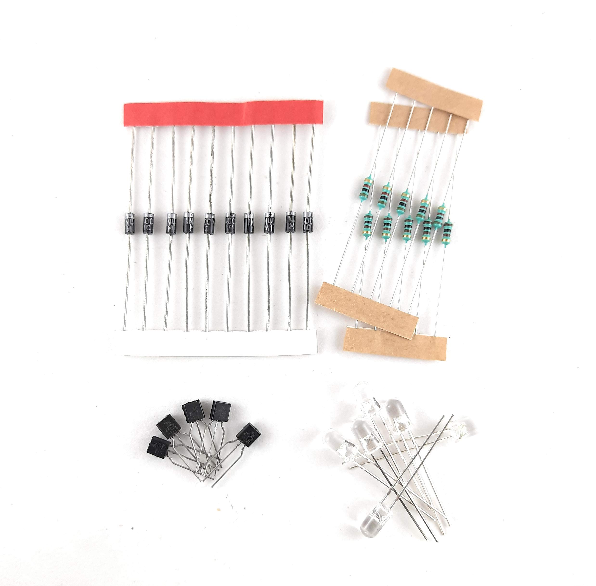 Buy SME COM4 Combo Pack of 10 pics 1N4007 Diode 5 pics 2N2222A NPN