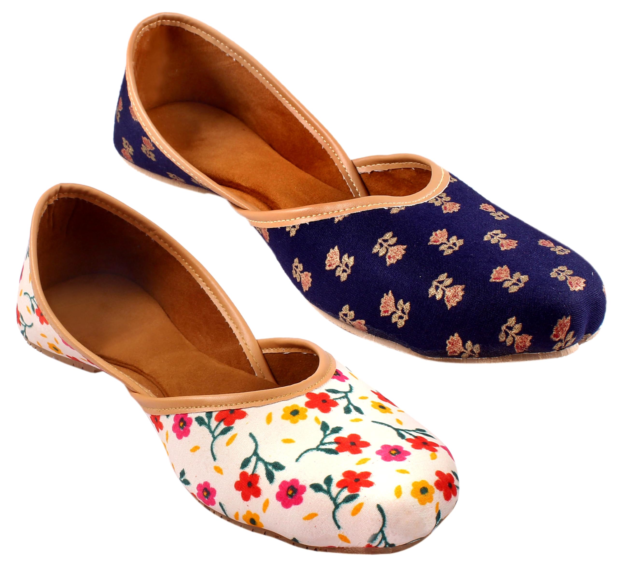 Babbotty Women & Girls' Ethnic Shoes | Jaipuri Combo Jutti | Mojari Juti for Ladies | Jooti Pack of 2-picture-55