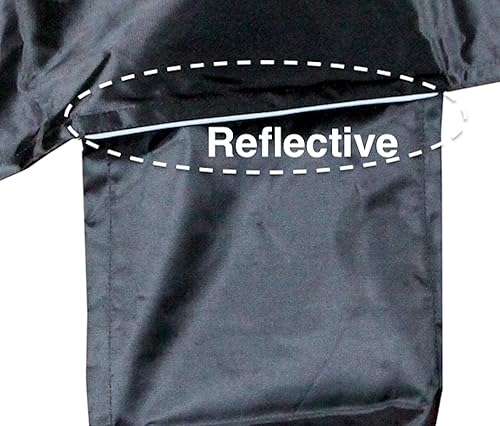 Miniatura 5 de Majestic Ally Funda impermeable reflectante 1000D para sillín occidental, correas elásticas para fijar de forma segura cada esquina y guardabarros,