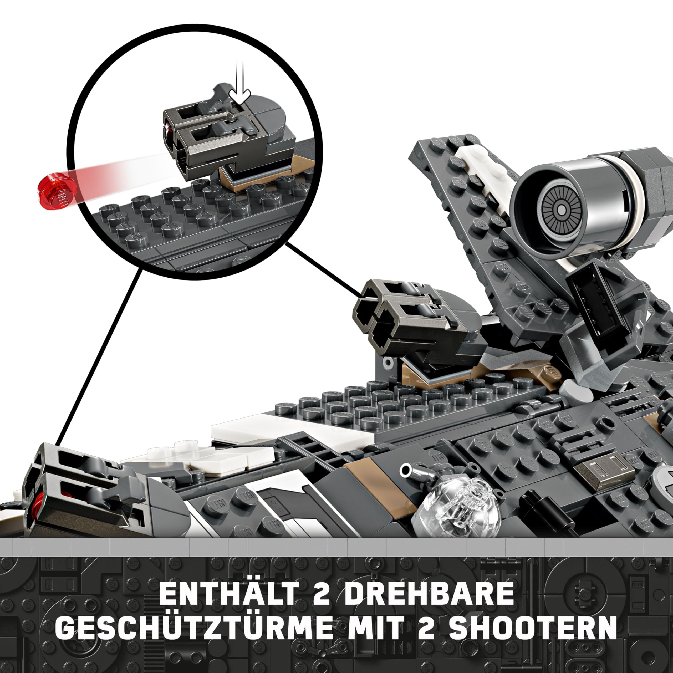 LEGO Star Wars: Skeleton Crew Die Onyx Cinder, Spielzeug-Sternenschiff zum Bauen und Sammeln für Jungen und Mädchen mit 5 Charakteren, Geschenkidee für Fans ab 10 Jahren 75374