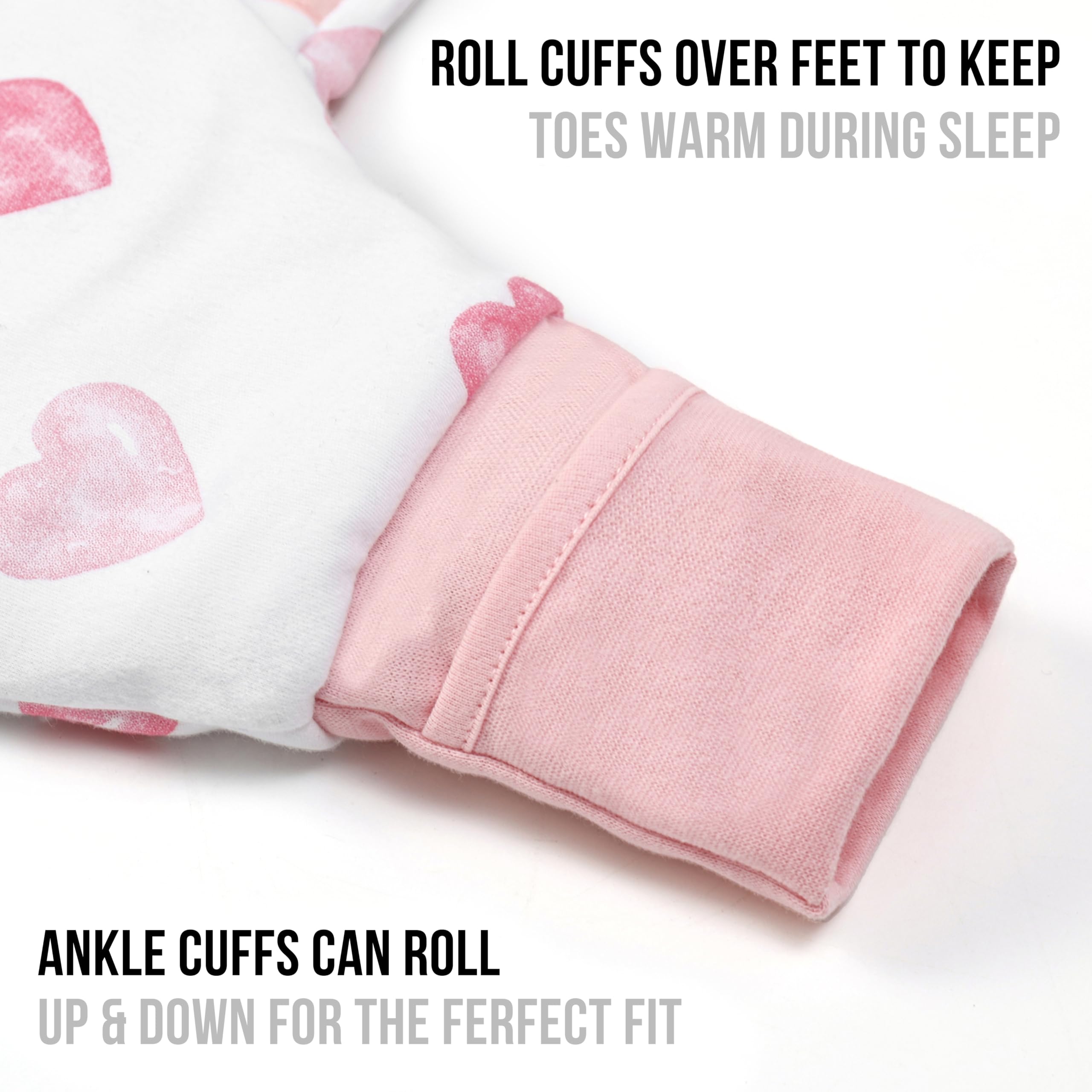 Mama Cheetah Toddler Sleep Sack with Feet, 6-18 Month, 2.5 TOG Organic Cotton Baby Sleeping Bag with Legs - Image 3