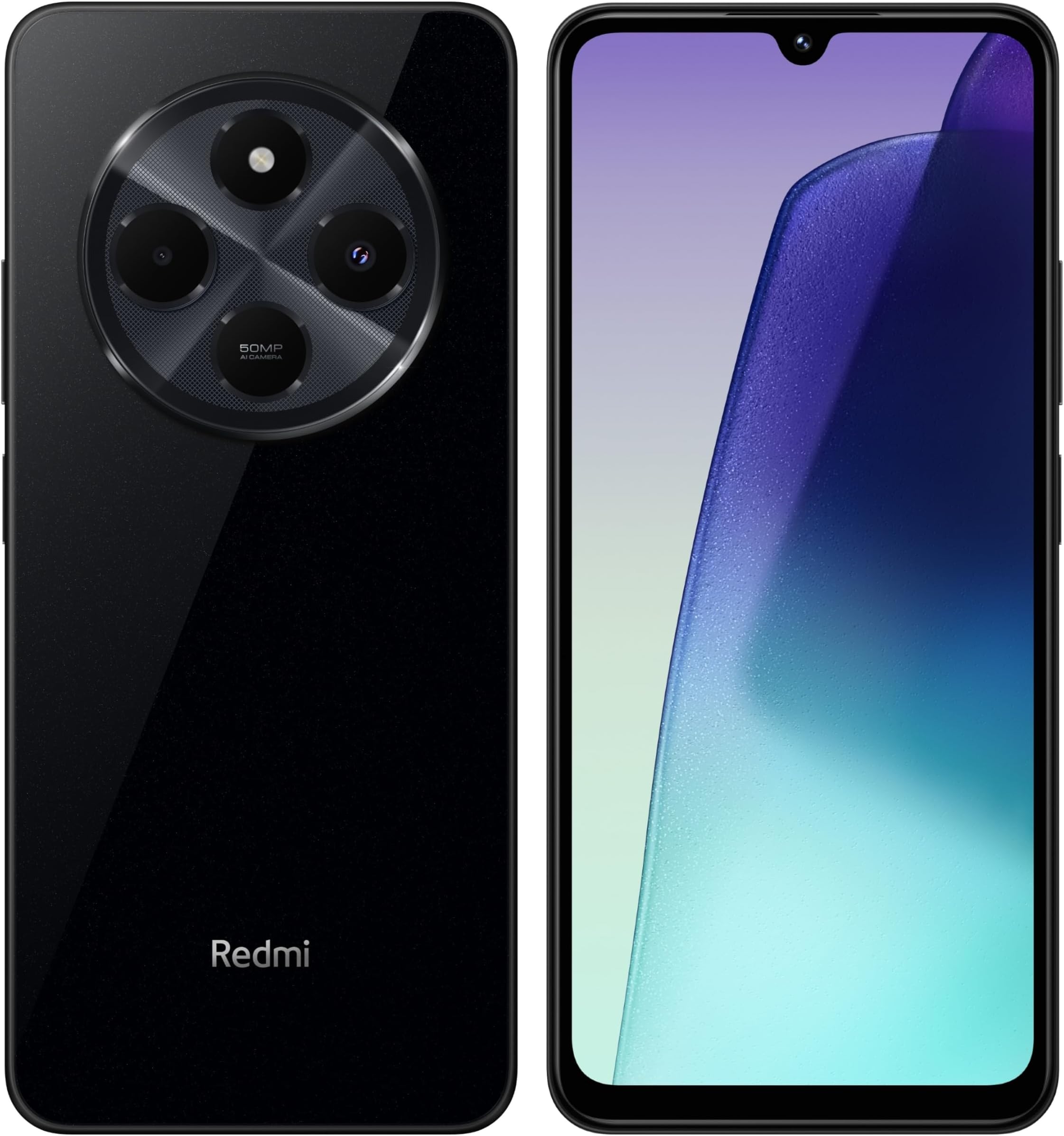 Xiaomi Redmi 14C NFC Smartphone - Display 120Hz 6.88'', 4+128GB, Helio G81 Ultra, Fotocamera 50MP AI, Batteria 5160mAh, Versione UE (Nero)