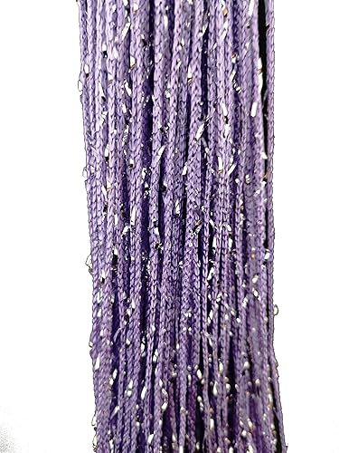 Miniatura 8 de 2 piezas de cortina de cuentas para puerta, divisor de habitación colgante, decoración de cuentas, panel de flecos con purpurina hippie para