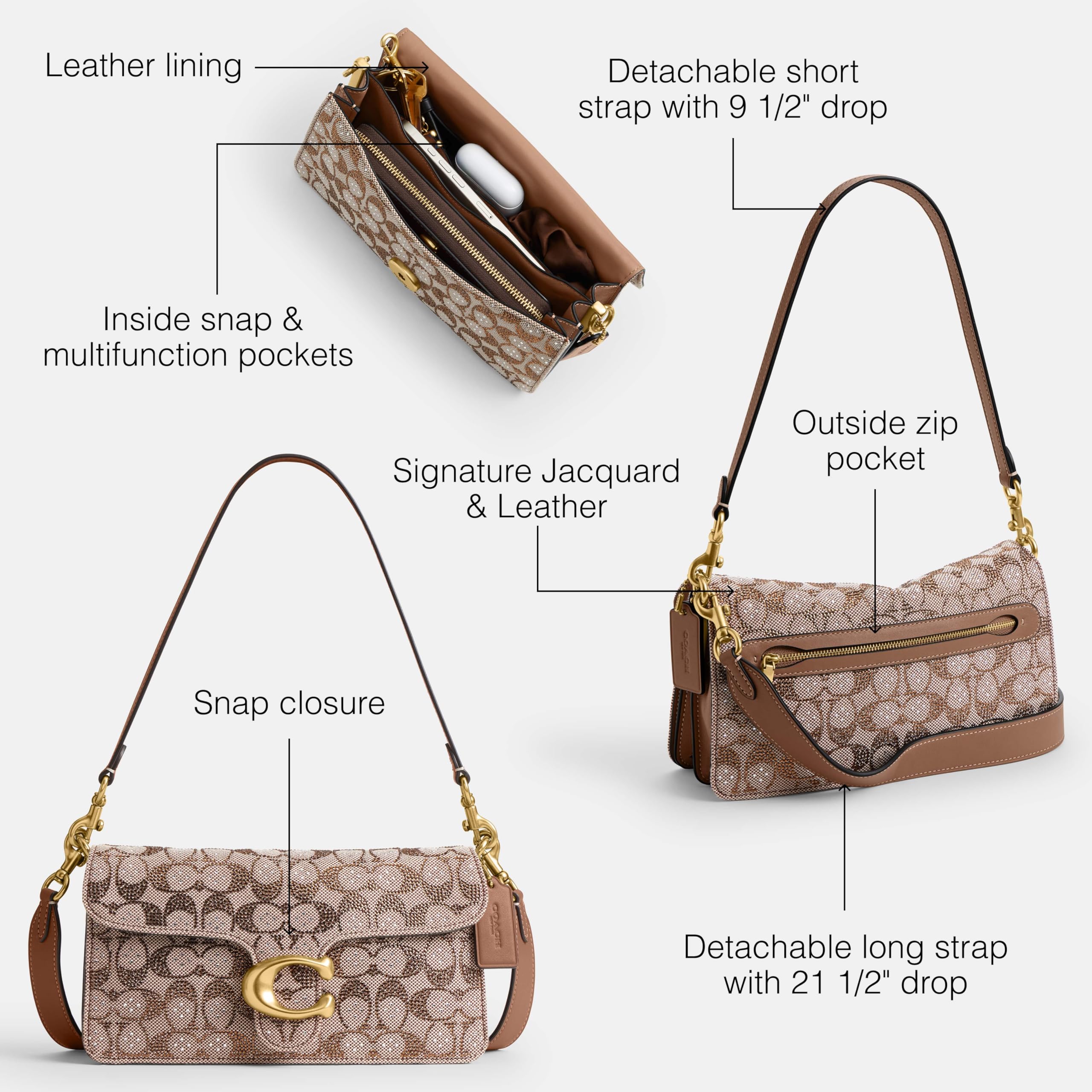 COACH Structured Tabby Shoulder Bag 26 — view 4