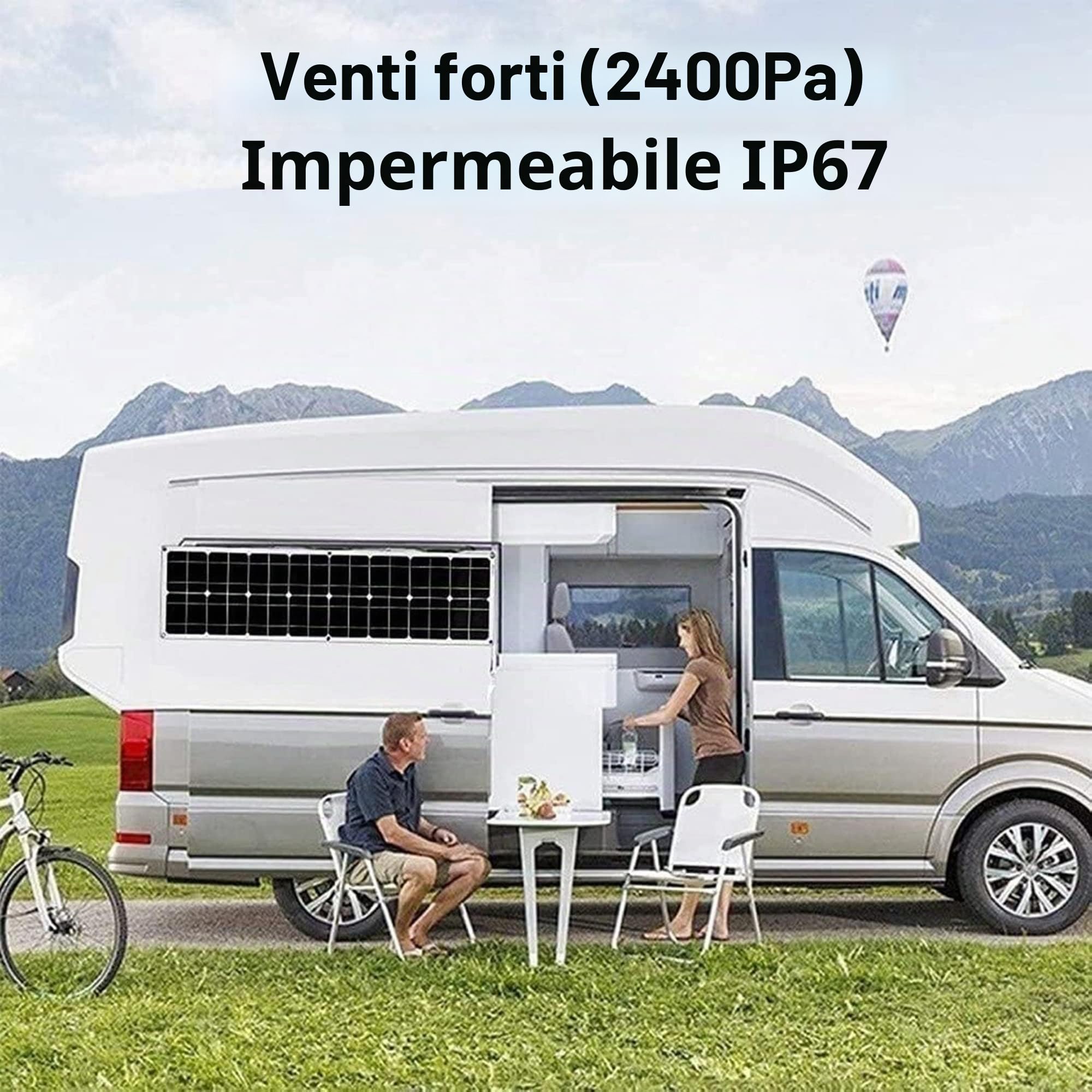 Kit pannello solare monocristallino da 800 W per casa, camper, roulotte, barca, sistema flessibile 4x200W con controller e connettore fotovoltaico