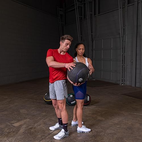 Miniatura 3 de Body-Solid Tools BSTHRB70 Bola de goma pesada - 70 lbs. Gris