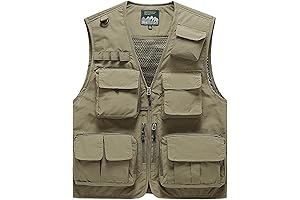 Lightweight Men's Vest with Ample Pockets for Outdoor Adventures
