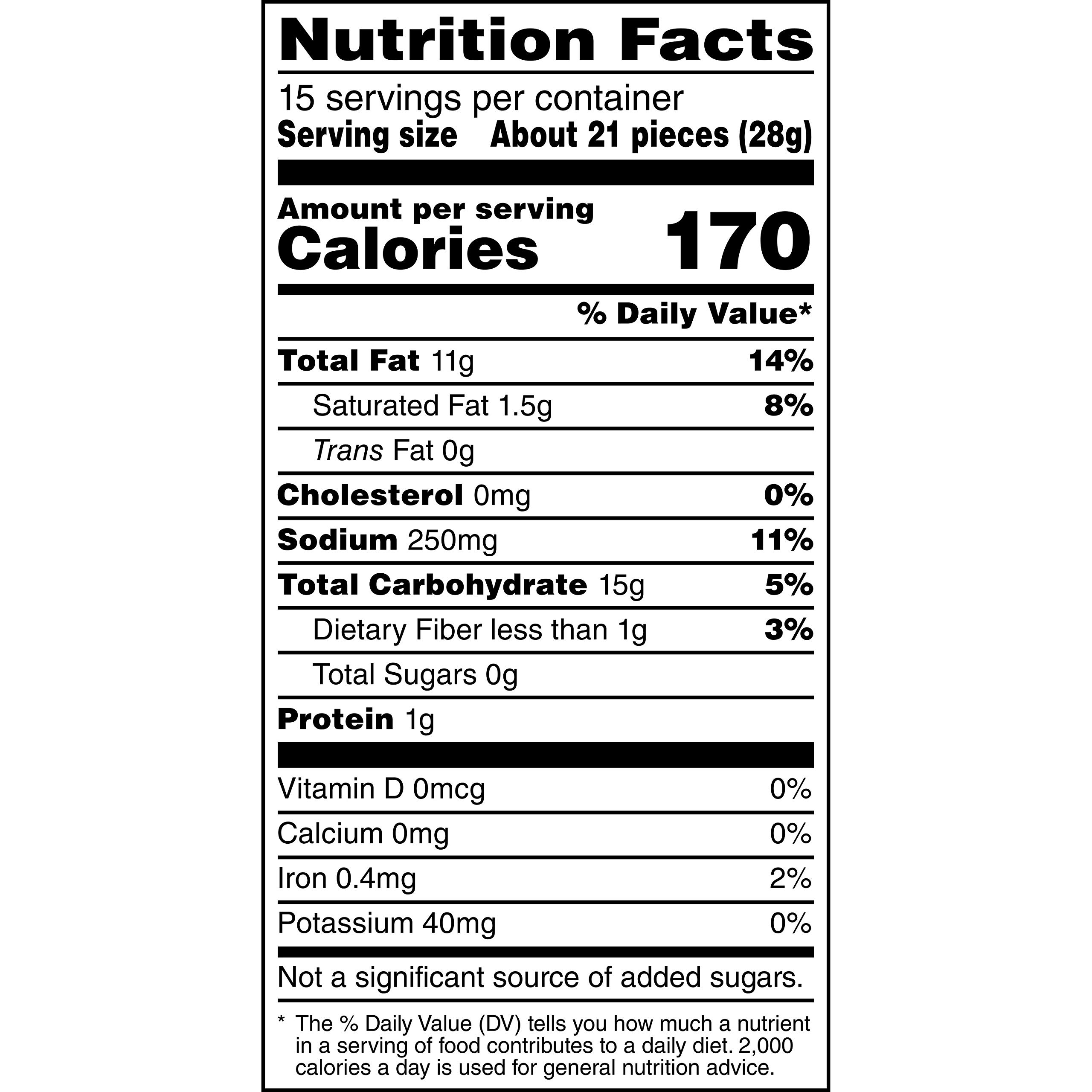 Hot Cheetos Nutrition Facts