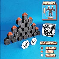 Vista 4 de Robot Pack - Buildable & Destroyable Targets for Nerf Guns - for Kids Aged 6+ - Extreme Target Game & Challenge - Fun Shooting Practice Accessories