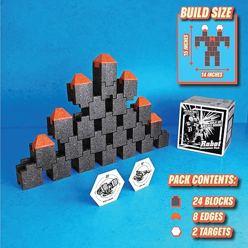 Miniatura 4 de Paquete de robots, objetivos construibles y destruibles para pistolas Nerf - para niños mayores de 6 años - Juego de objetivos extremos y desafío -