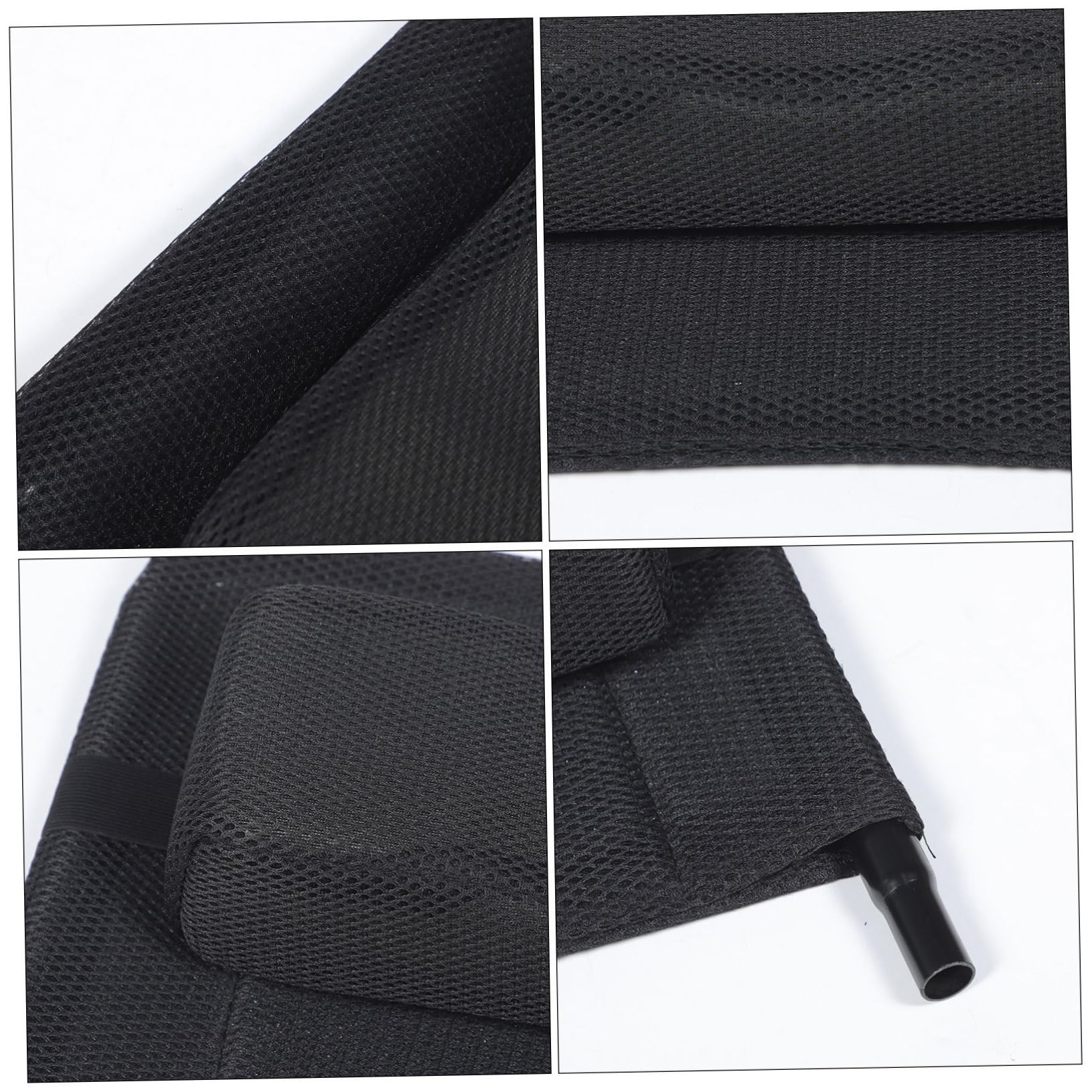 Respaldo Elevable para Silla de Ruedas de Malla, Acero al Carbono | Accesorio Negro, Repuesto Manual para Tipo Respaldo Alto, Acabado de Malla y Confección Delicada