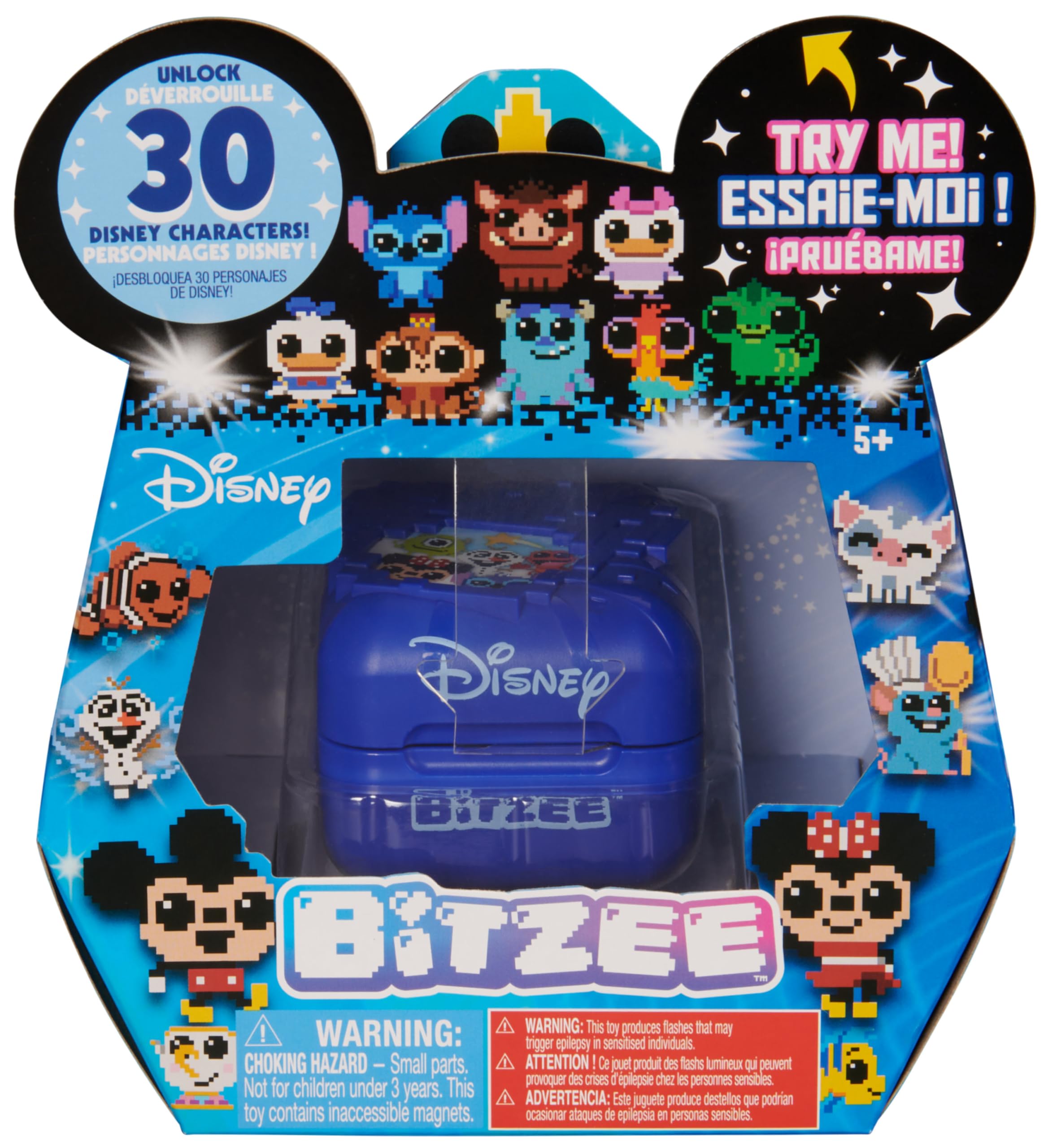 Bitzee Disney - Mon Animal Interactif Animal Digital 3D Que Vous Pouvez Vraiment Toucher - Boîtier Electronique 30 Compagnons Interactifs - Sons Réactions Et Jeux - Jeu pour Enfant 5 et +