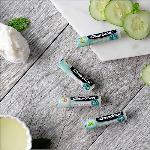 Miniatura 8 de ChapStick Té verde menta 100% ingredientes naturales Mantequilla labial, bálsamo labial hidratante - 0.15 onzas