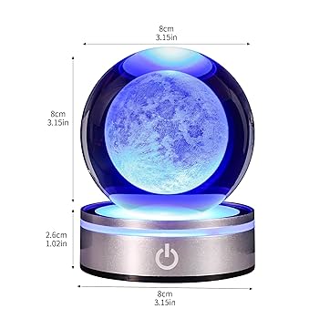 まるで自分が月から　地球 惑星を眺めているよう　幻想的　ガラスペンダントランプ まるで自分が月から 地球 惑星を眺めているよう 幻想的 ガラス