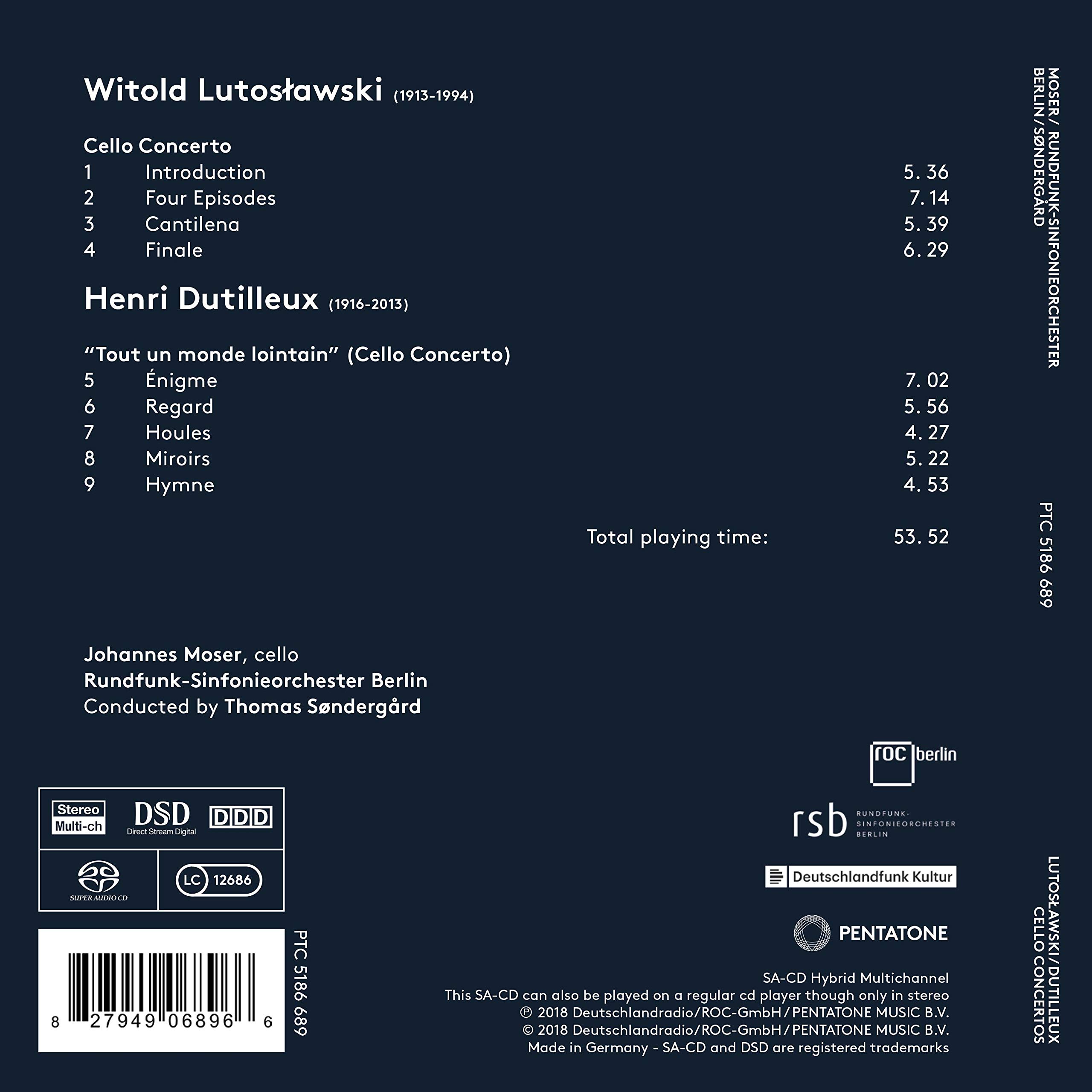 CELLO CONCERTOS -SACD-
