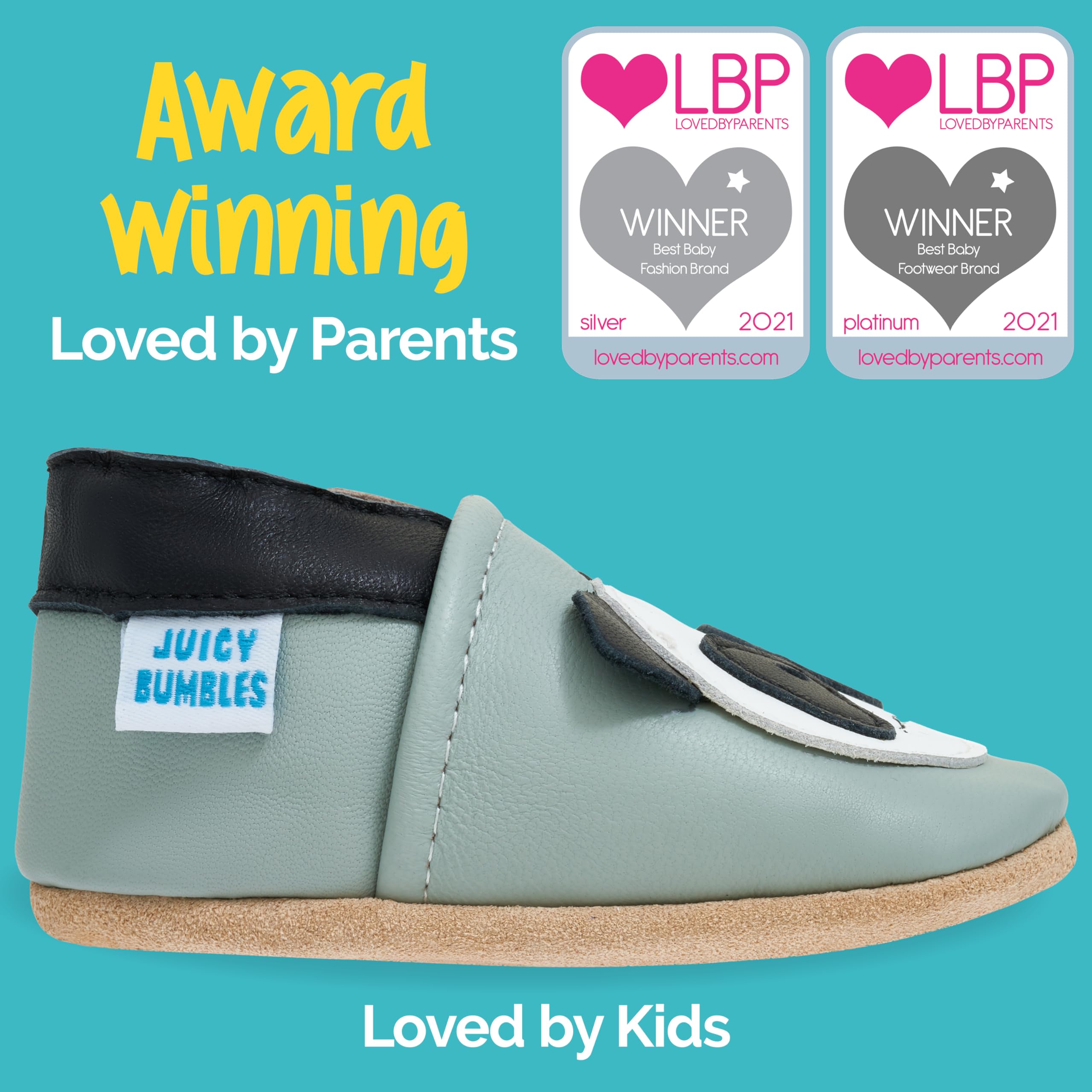 Petit Marin - Preciosos zapatos de bebé de piel suave con suela de ante - Zapatos de bebé para los primeros pasos Panda Talla:12-18 meses