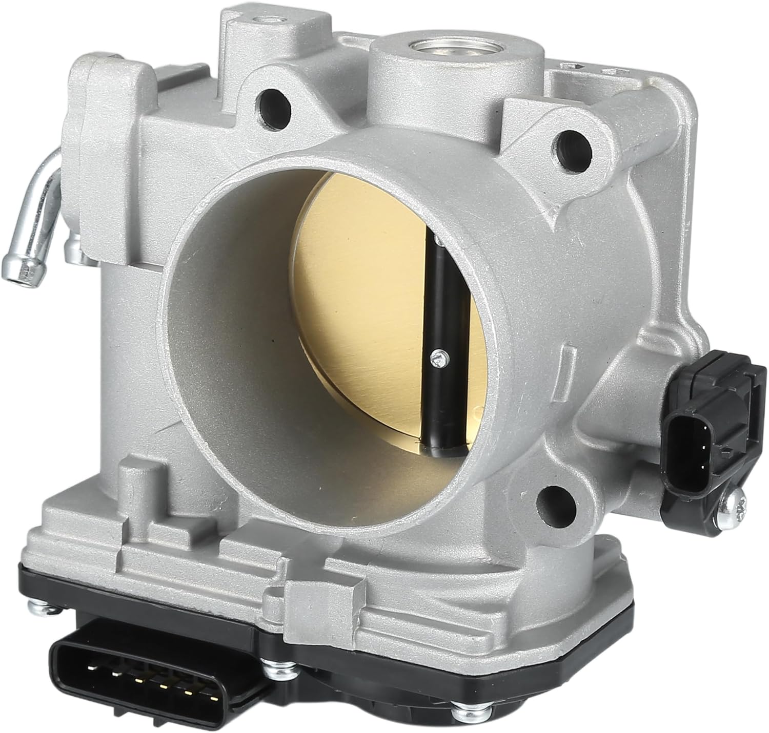 Throttle Body Assembly Compatible for Honda Accord 3.0L V6 - Gas 2003-2004, 65mm Aluminum Alloy Silver Tone Engine Throttle Body Actuator