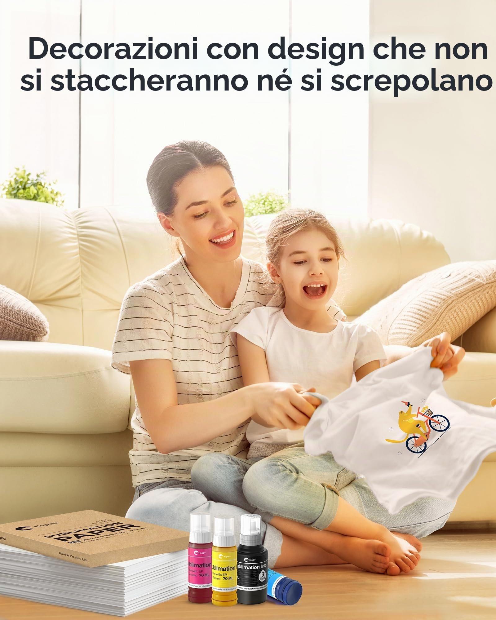 Bottiglie di inchiostro a sublimazione per stampanti ET2400, ET2720, ET2760, ET2750, ET4800, ET-2800, ET-2803, ET-2850 stampa a caldo su tazze e magliette
