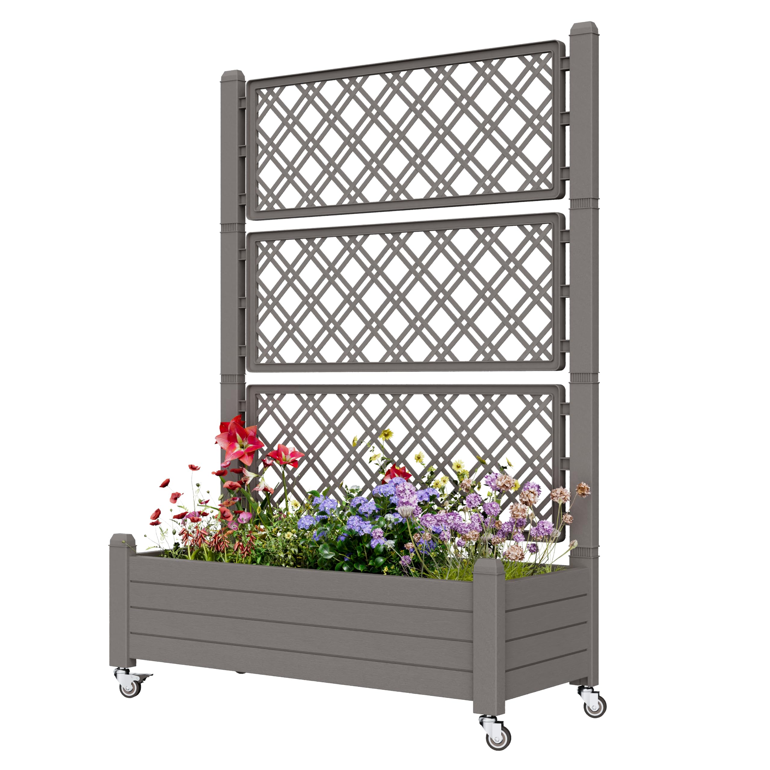 Elevated Garden Bed with Wheels - Easy Gardening! -13