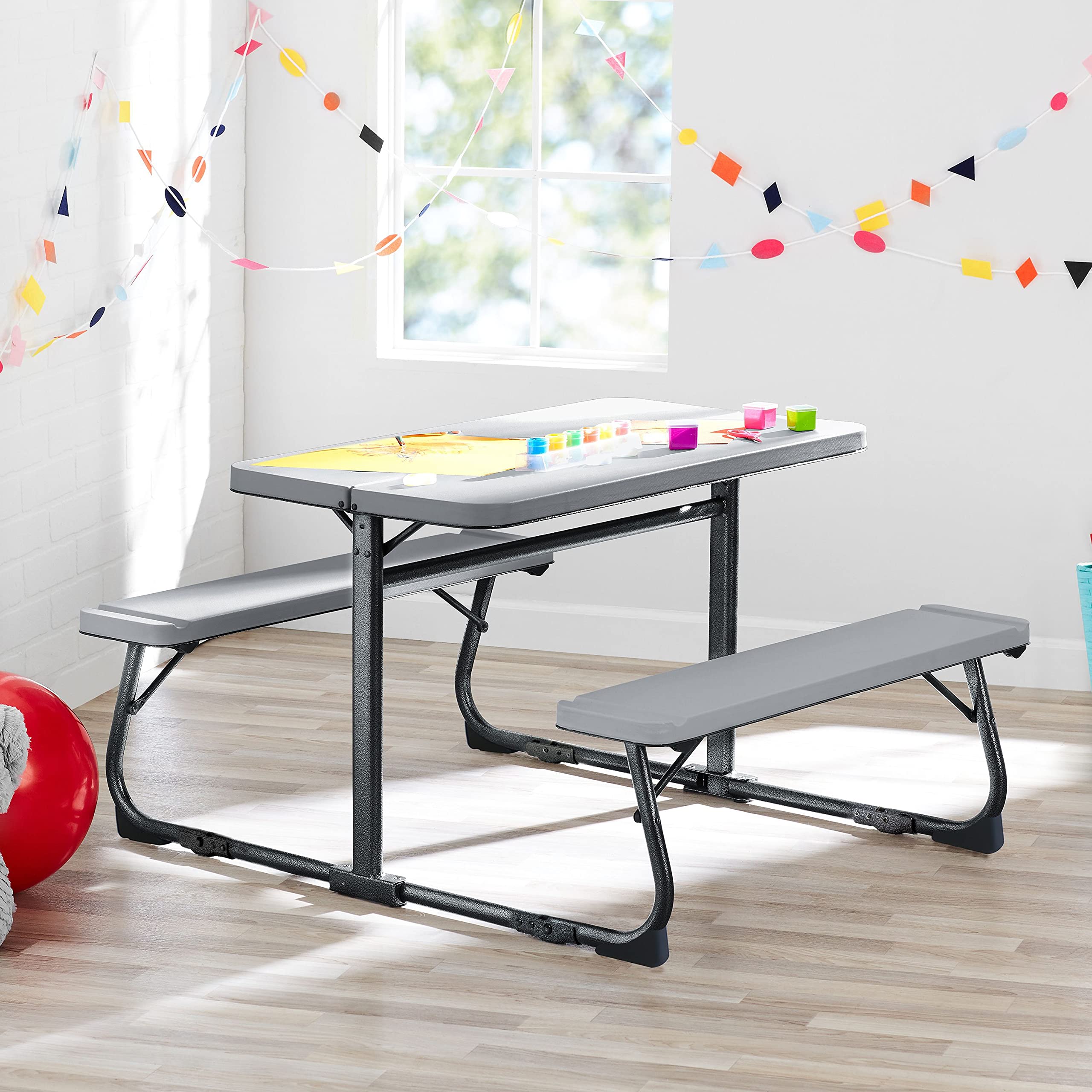 YZone Folding Kid's Activity Table, Multi-Functional