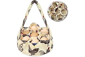 Convenient Chicken Eggs Gathering Basket with Multiple Pouches for Efficient Egg Collection