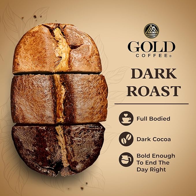 Café Gold Coffee Co. Lunesa Premium Blend - Tostado Oscuro, Grano Entero miniatura 3