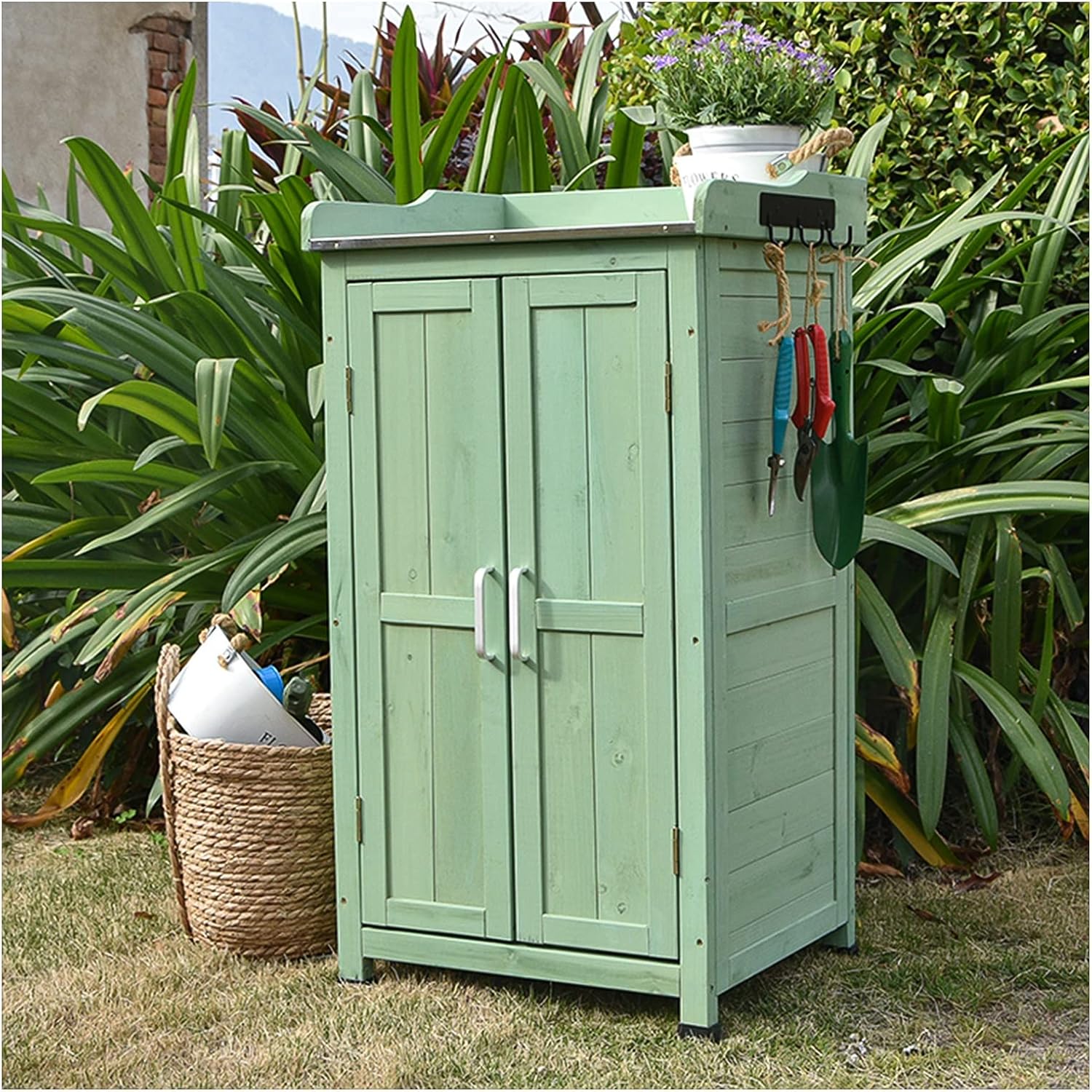 Outdoor Storage Shed with Double Doors