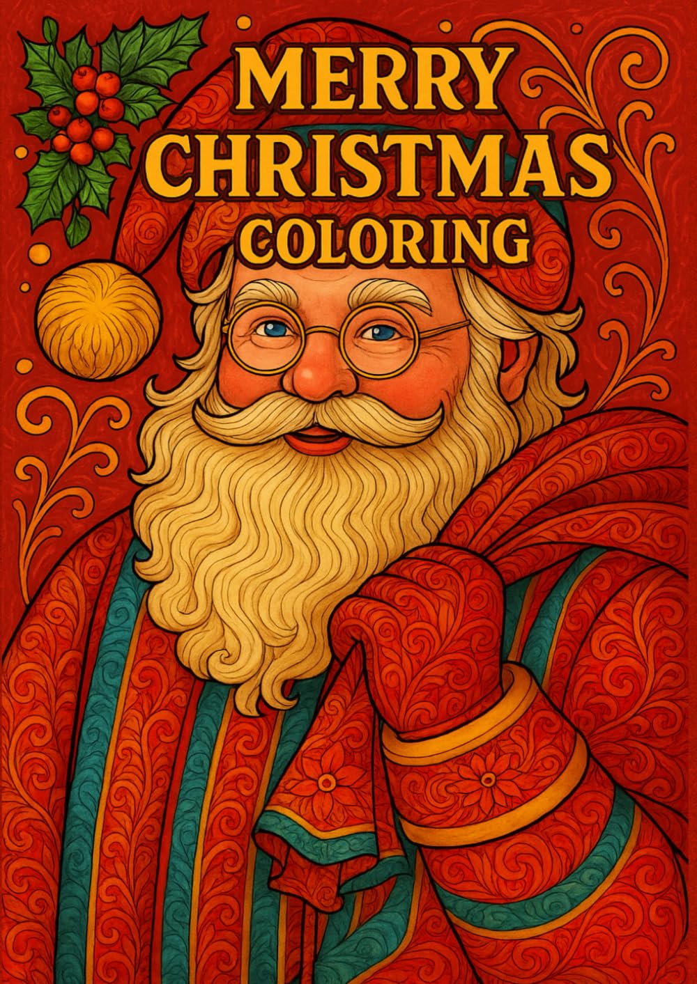 Merry Christmas! Coloring pages for adult