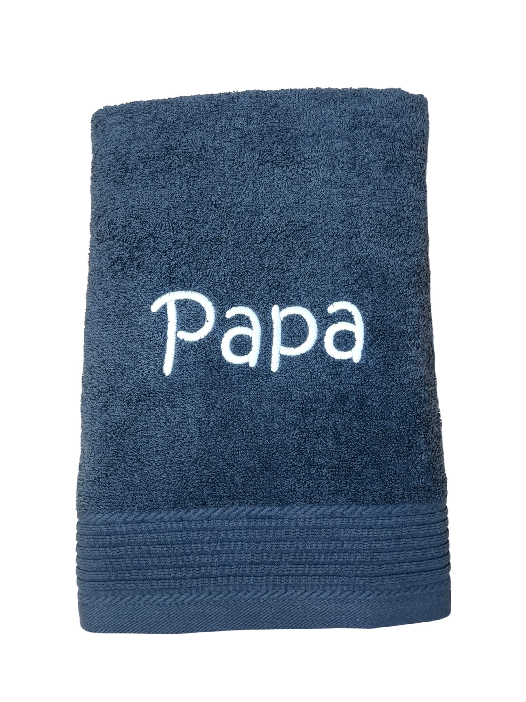 Generisch Personalisiertes Saunahandtuch mit Name, 100x180 cm, Stickerei, 450 g/m², Baumwolle