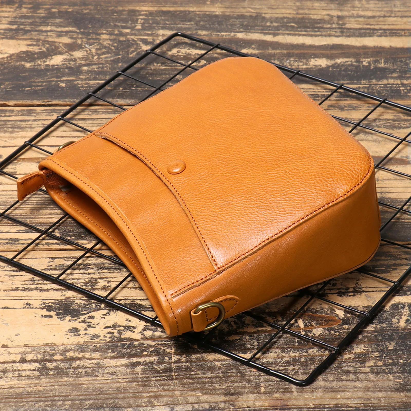 Bolsos Bolso De Cuero Para Mujeres Bolsas Retro De Piel De Vaca-Negro-Talla Única