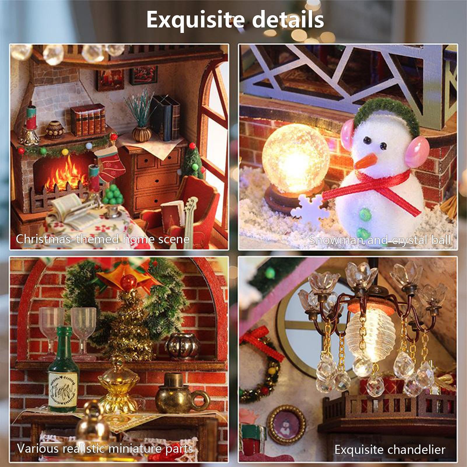 Kit Per Costruire Una Casa In Miniatura - 3D In Legno Fai Da Te | Artigianato Per Case In Miniatura Per Adulti E Adolescenti | Per Famiglia Ragazzi Ragazze Adolescenti Bambini