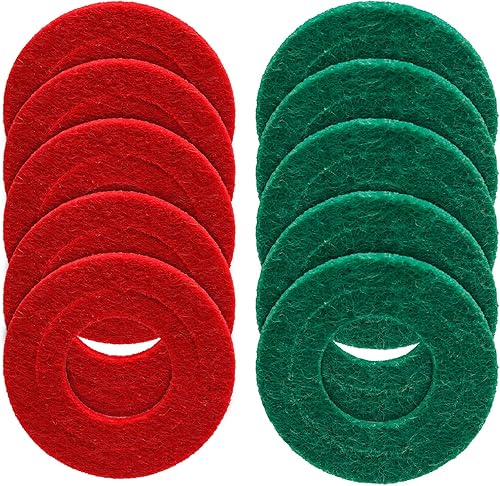 Miniatura 1 de Bonsicoky 10 arandelas anticorrosión con terminales de batería, 5 protectores de terminales de batería rojos y 5 verdes