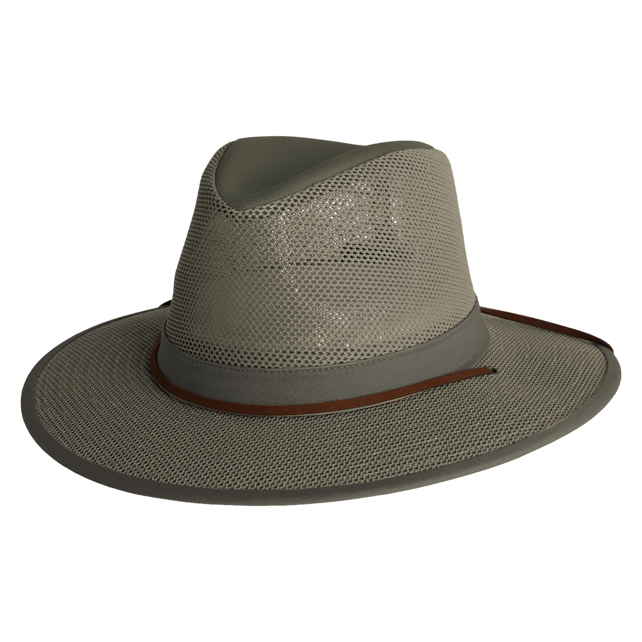 Henschel Hats Original Aussie Breezer - Wide-Brim Sun Hat for Men with Adjustable Chin Cord | Perfect Men's Summer Hat