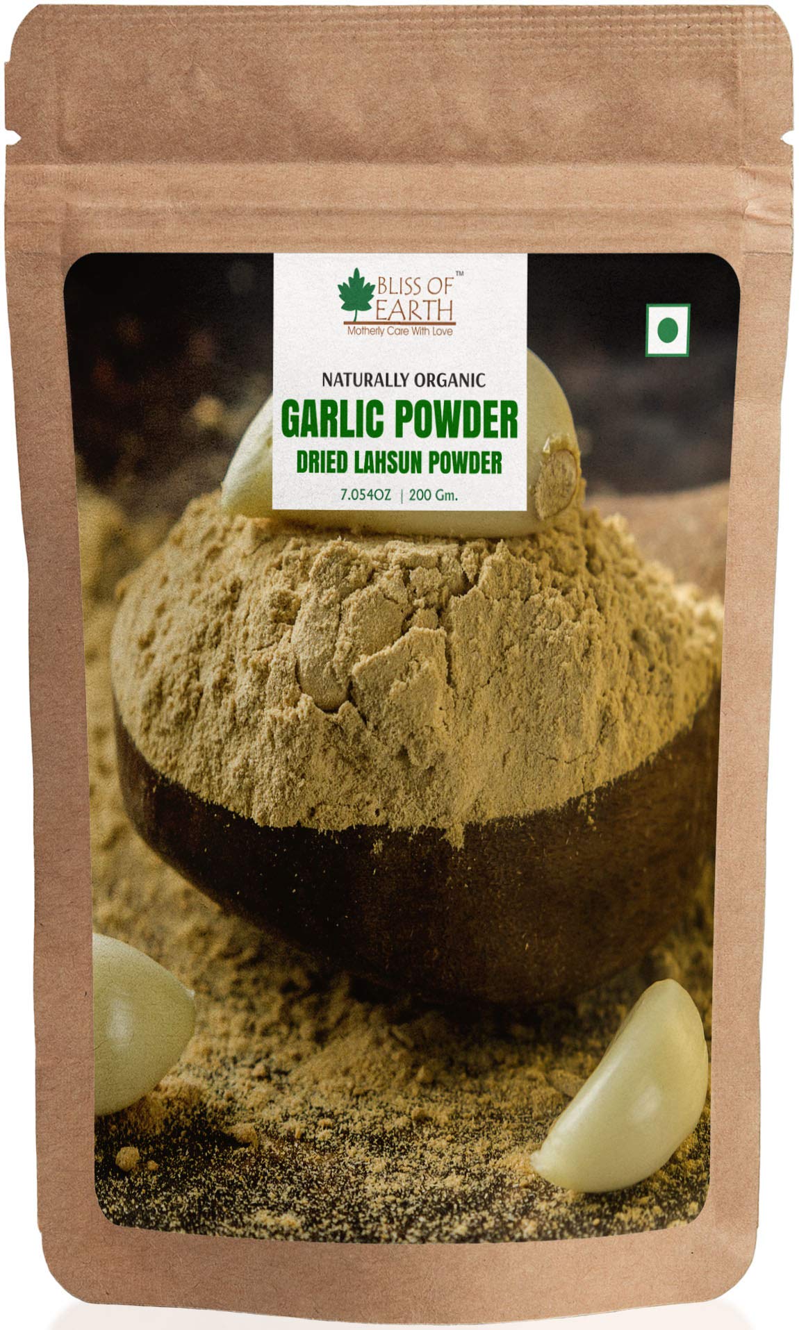 Bliss of Earth 200gm Naturally Organic Garlic Powder Dried For Cooking
