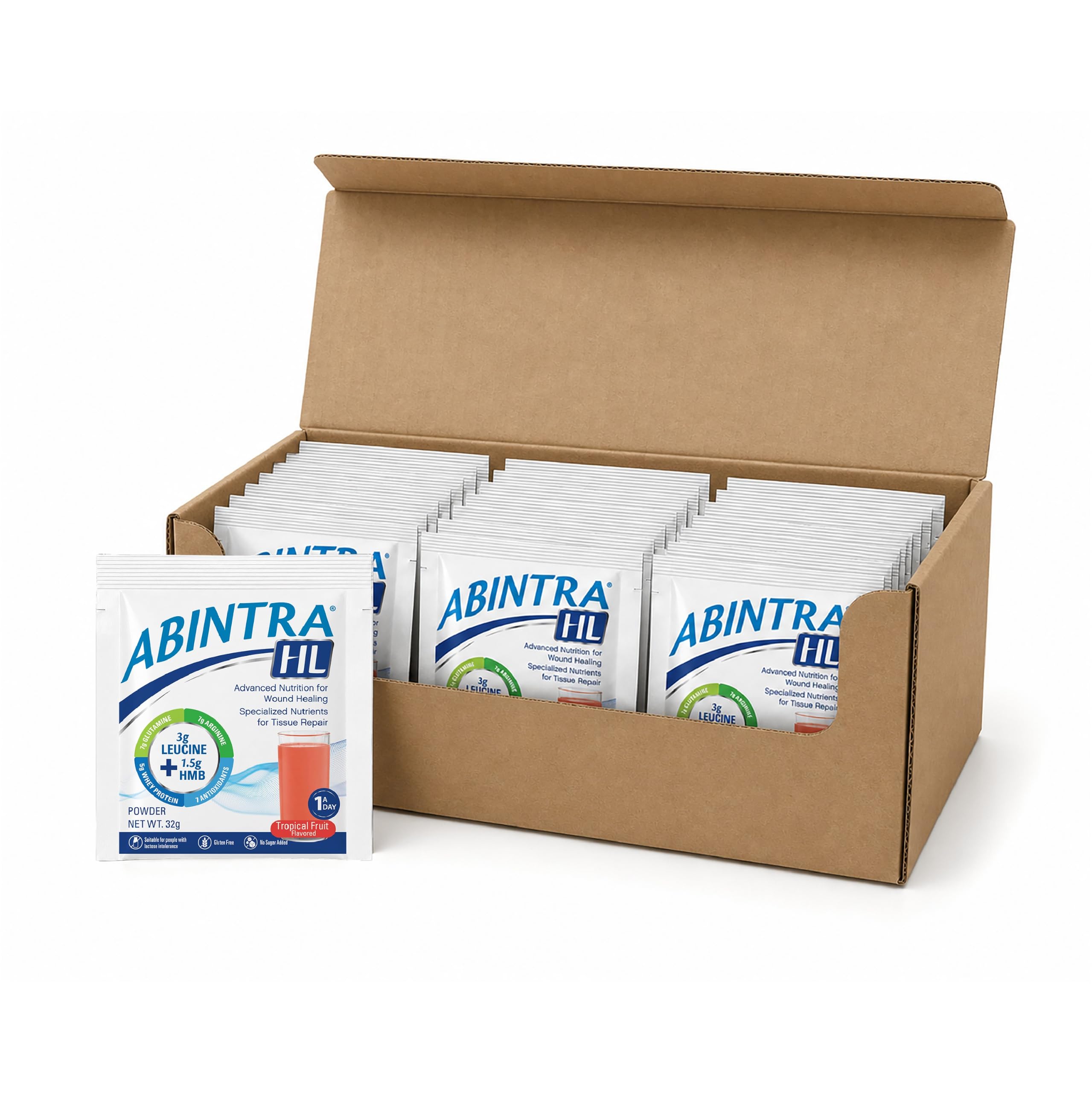ABINTRA Specialized Nutrition for Wound Healing Includes L-Arginine, Orange Flavor, 6 Packets, 27g Each — Amazon image 6